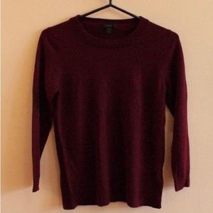 Red JCrew sweater
